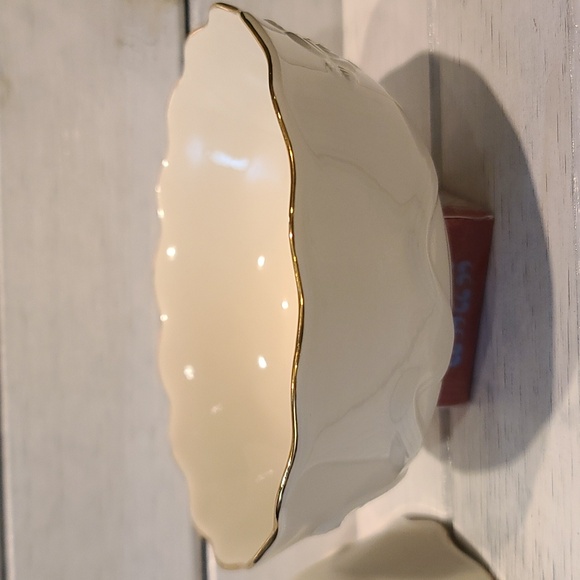 LENOX CHINA BOWLS (2) Rose Blossom Ivory gold trim Vintage set of 2 - Picture 3 of 7